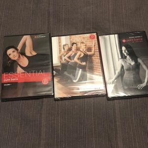 Three unopened pure barre DVDs!